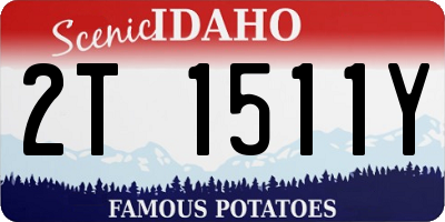 ID license plate 2T1511Y
