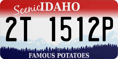 ID license plate 2T1512P