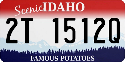 ID license plate 2T1512Q