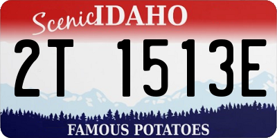 ID license plate 2T1513E