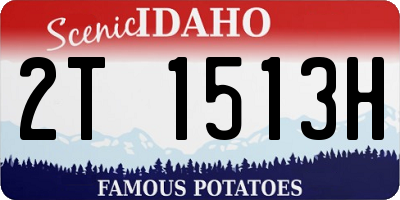 ID license plate 2T1513H