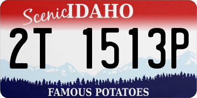ID license plate 2T1513P