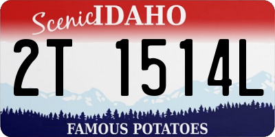 ID license plate 2T1514L