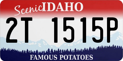 ID license plate 2T1515P
