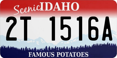 ID license plate 2T1516A