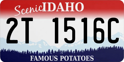 ID license plate 2T1516C