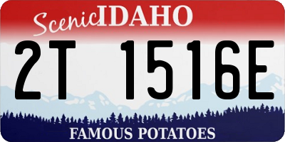 ID license plate 2T1516E
