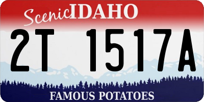 ID license plate 2T1517A