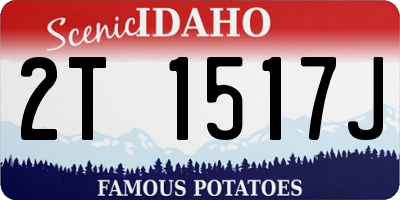 ID license plate 2T1517J
