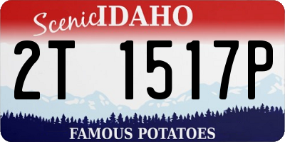 ID license plate 2T1517P
