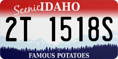 ID license plate 2T1518S