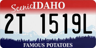 ID license plate 2T1519L