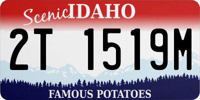 ID license plate 2T1519M