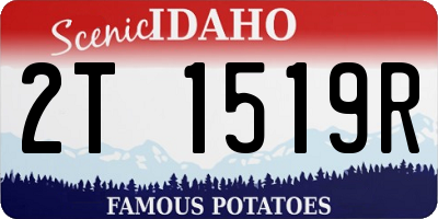 ID license plate 2T1519R