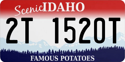 ID license plate 2T1520T