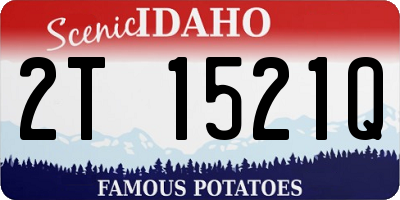 ID license plate 2T1521Q