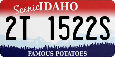 ID license plate 2T1522S