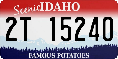 ID license plate 2T1524O