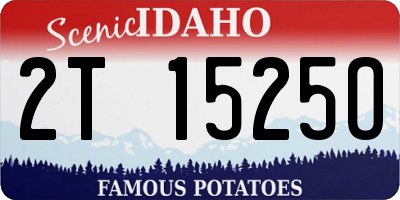 ID license plate 2T1525O