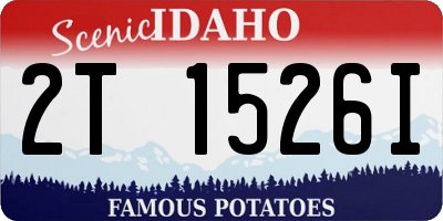 ID license plate 2T1526I