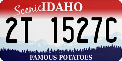 ID license plate 2T1527C