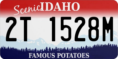 ID license plate 2T1528M