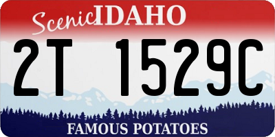 ID license plate 2T1529C