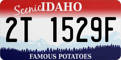 ID license plate 2T1529F