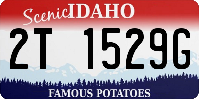 ID license plate 2T1529G