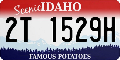 ID license plate 2T1529H