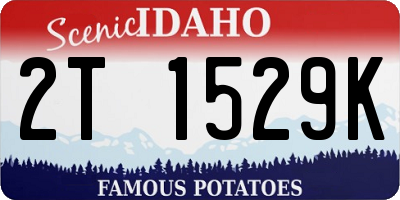 ID license plate 2T1529K