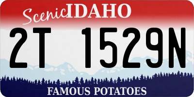 ID license plate 2T1529N