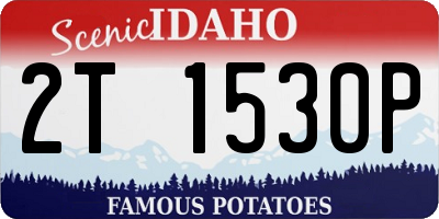 ID license plate 2T1530P
