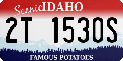 ID license plate 2T1530S