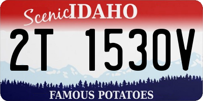 ID license plate 2T1530V