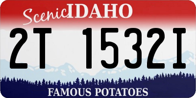 ID license plate 2T1532I