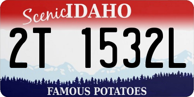 ID license plate 2T1532L