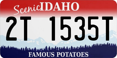 ID license plate 2T1535T