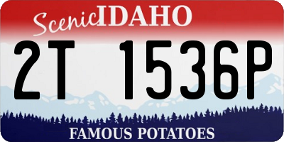 ID license plate 2T1536P