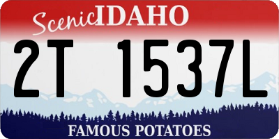 ID license plate 2T1537L