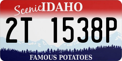 ID license plate 2T1538P