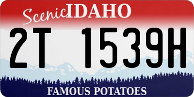 ID license plate 2T1539H