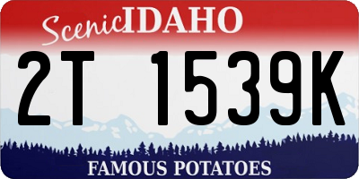 ID license plate 2T1539K