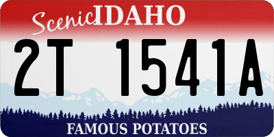 ID license plate 2T1541A