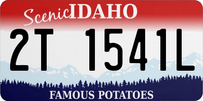 ID license plate 2T1541L