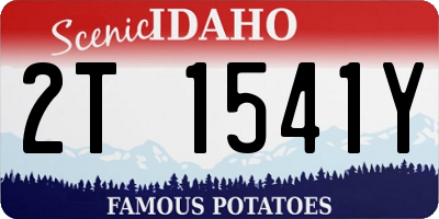 ID license plate 2T1541Y