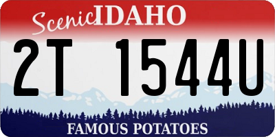 ID license plate 2T1544U