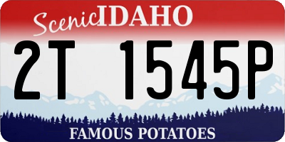 ID license plate 2T1545P