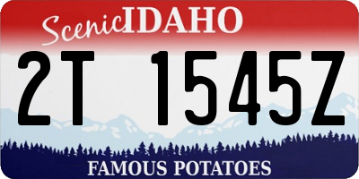 ID license plate 2T1545Z