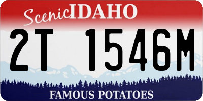 ID license plate 2T1546M